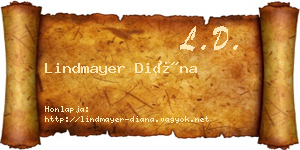 Lindmayer Diána névjegykártya