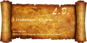 Lindmayer Diána névjegykártya