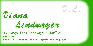 diana lindmayer business card